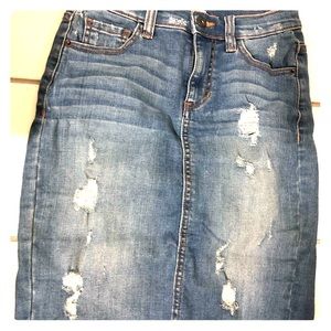 Denim skirt